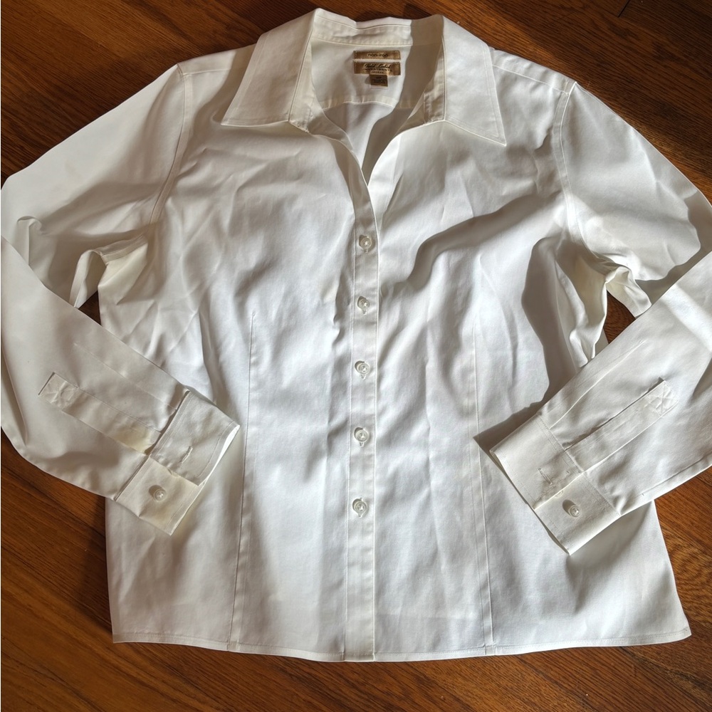 Gold Label Investments White Cotton Button Down